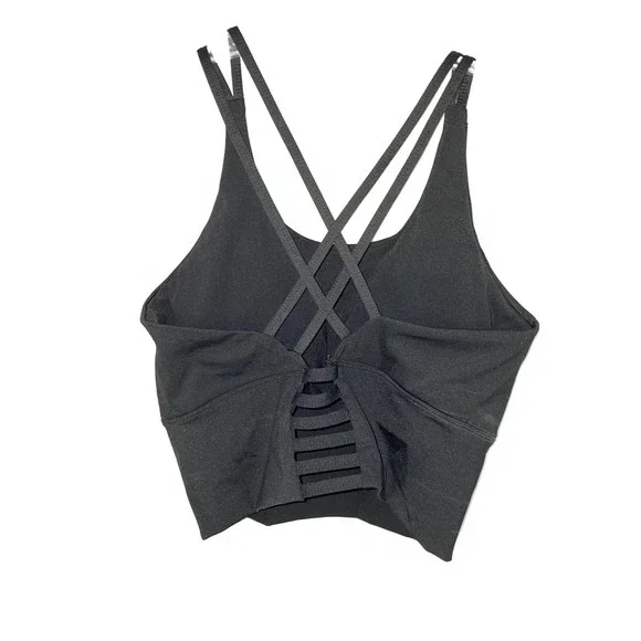 Black CrissCross Sports Bra Size L - Picture 2 of 2